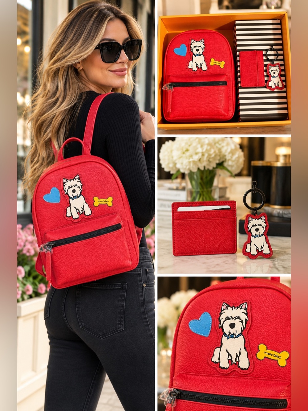 Red Mini Backpack 3-Piece Gift Set - Picture 8 of 15